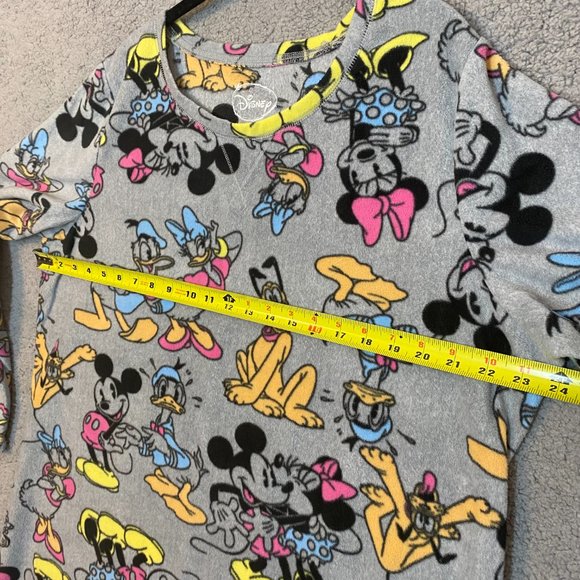 Disney Women's Fleece Nightgown Sleep Shirt Size 2XL Mickey Minnie Daffy Pluto - Picture 7 of 9